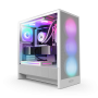 NZXT H5 (2024) Flow RGB Edition ATX Mid Tower Chassis White