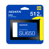 ADATA SSD 512GB  2,5" SATAIII SU650 3D NAND