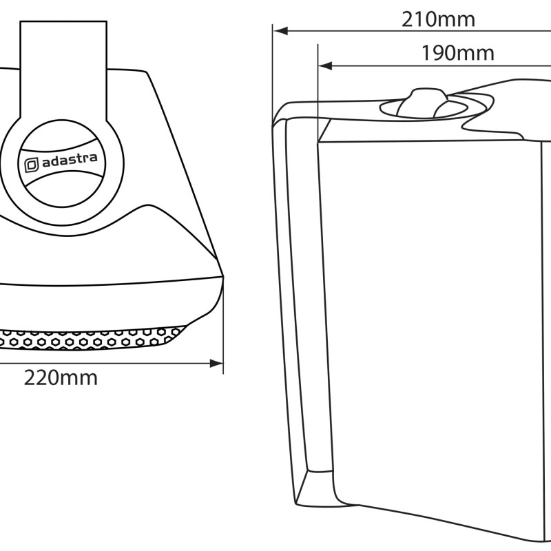 Adastra BC6V 6.5'' 30W Speakers White 952.716UK