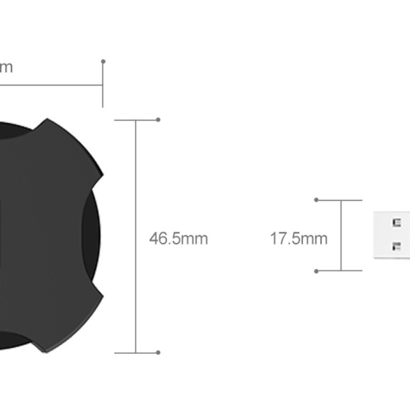 Unitek Y-2178 USB2.0 4-Port Hub with 30cm cable