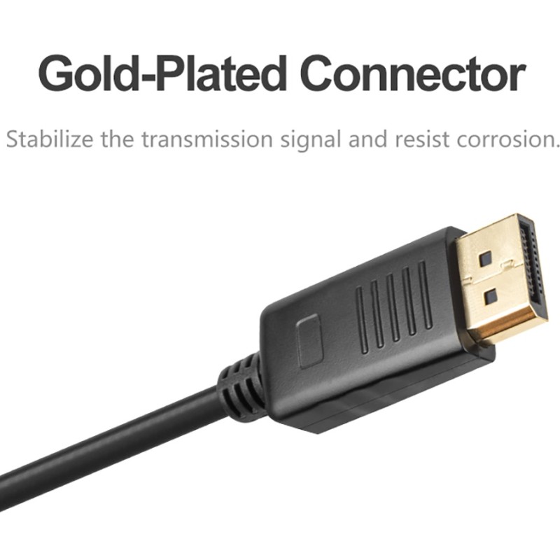 Unitek Y-C609BK DisplayPort 1.2 Cable 4K60Hz M-M 3.0m