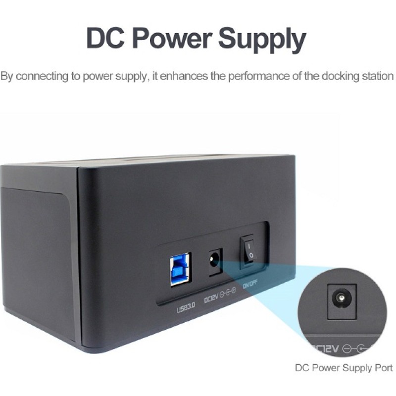 Unitek Y-1078 2.5/3.5inch SATA6G Single Bay HDD Docking Station