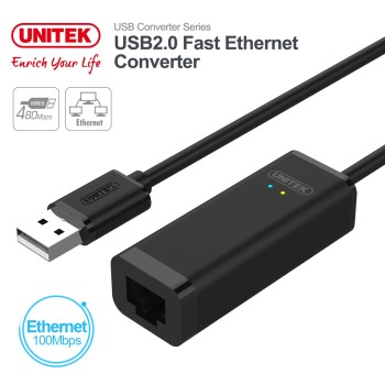 Unitek Y-1468 USB2.0 Fast Ethernet Converter