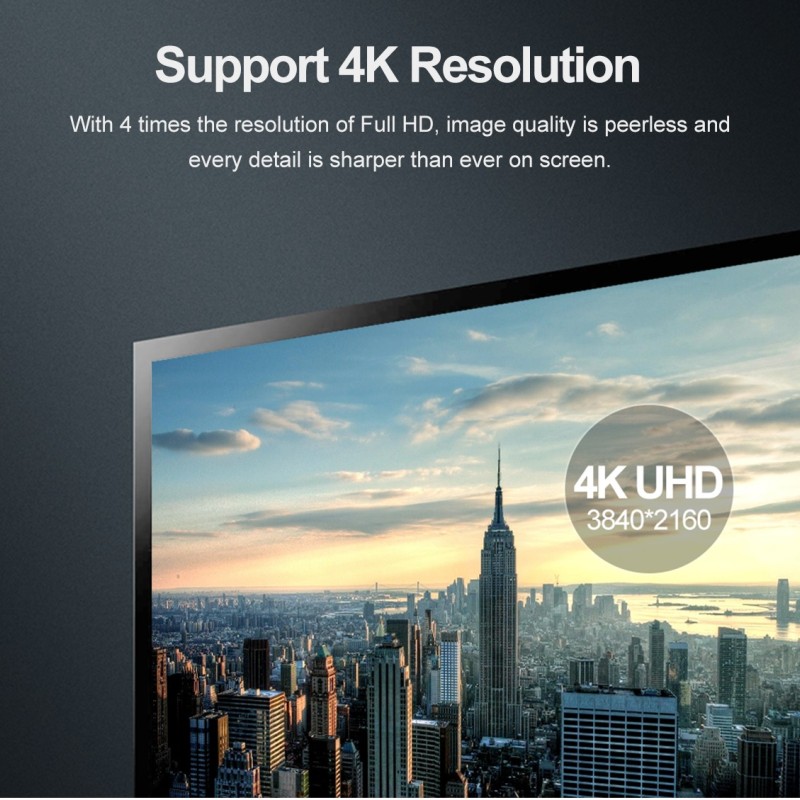 Unitek Y-C611BK Mini DisplayPort to DisplayPort 2m