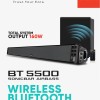 SonicGear BT-5500 160W Soundbar with Wireless SubWoofer BT-USB-FM-HDMI