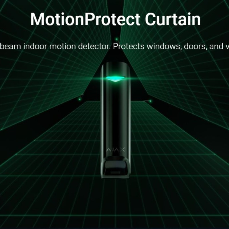 AJAX PIR MotionProtect Curtain White