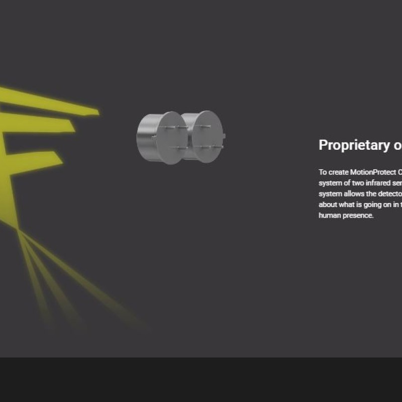 AJAX PIR MotionProtect Curtain White