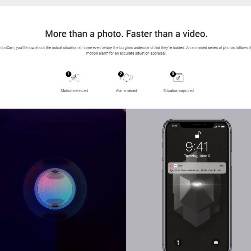 AJAX PIR MotionCam (Video Verification ) white