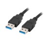 Lanberg USB Type-A 3.0 Male to Male Cable 1.0m Black