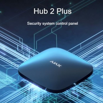 AJAX TCP-IP/GSM Alarm Hub2 Plus White (Supports 4G Sim Card-Video Verification Sensors)
