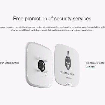 AJAX Wireless Outdoor StreetSiren DoubleDeck White