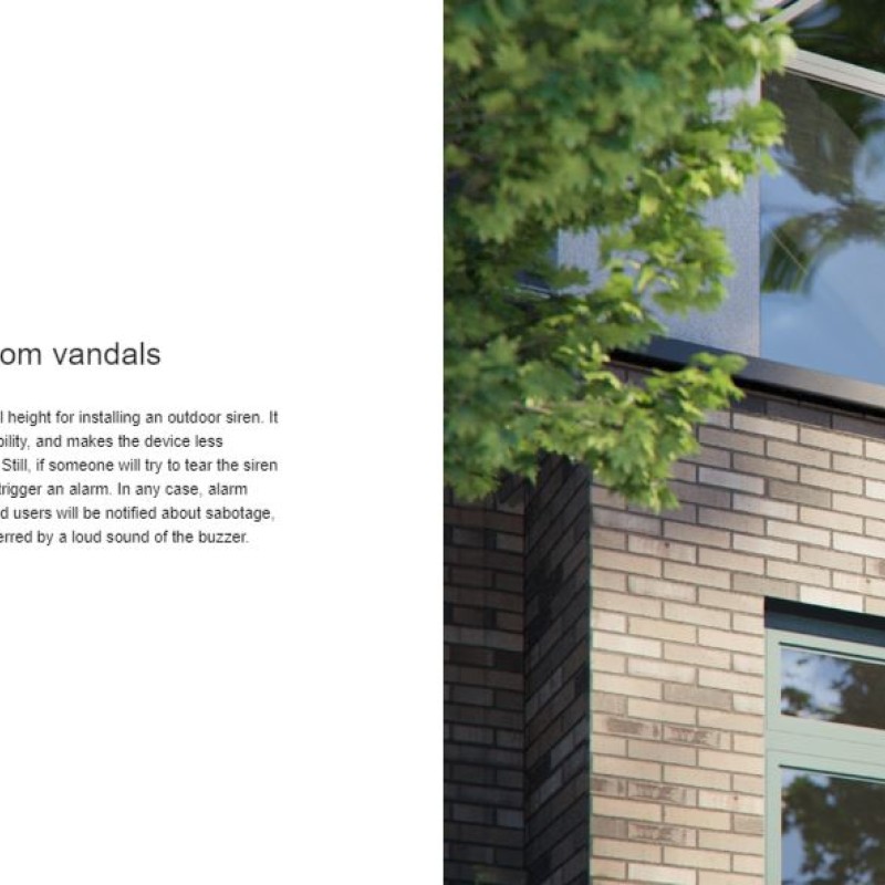 AJAX Wireless Outdoor StreetSiren DoubleDeck White