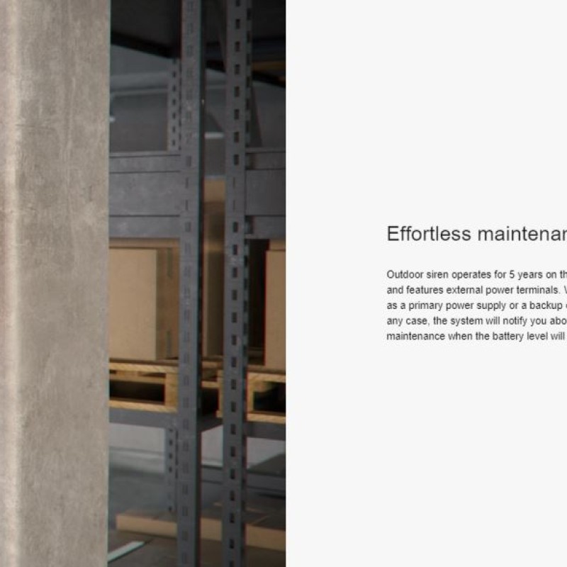 AJAX Wireless Outdoor StreetSiren DoubleDeck White