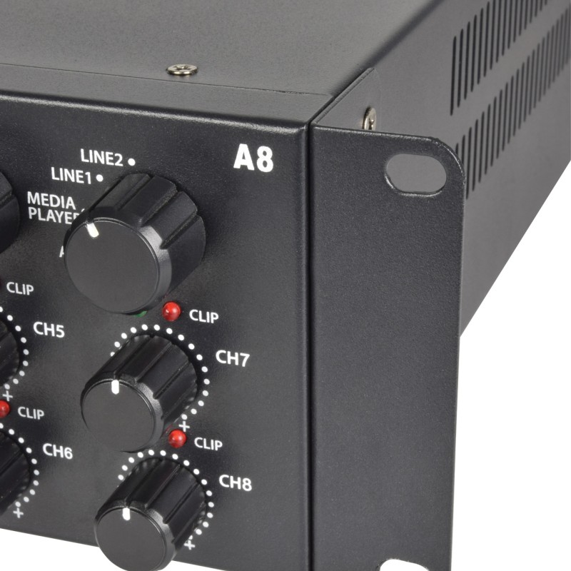 Adastra A8 4 x Independent Stereo Zones Amplfier 8x200W USB/BT/FM 953.408UK