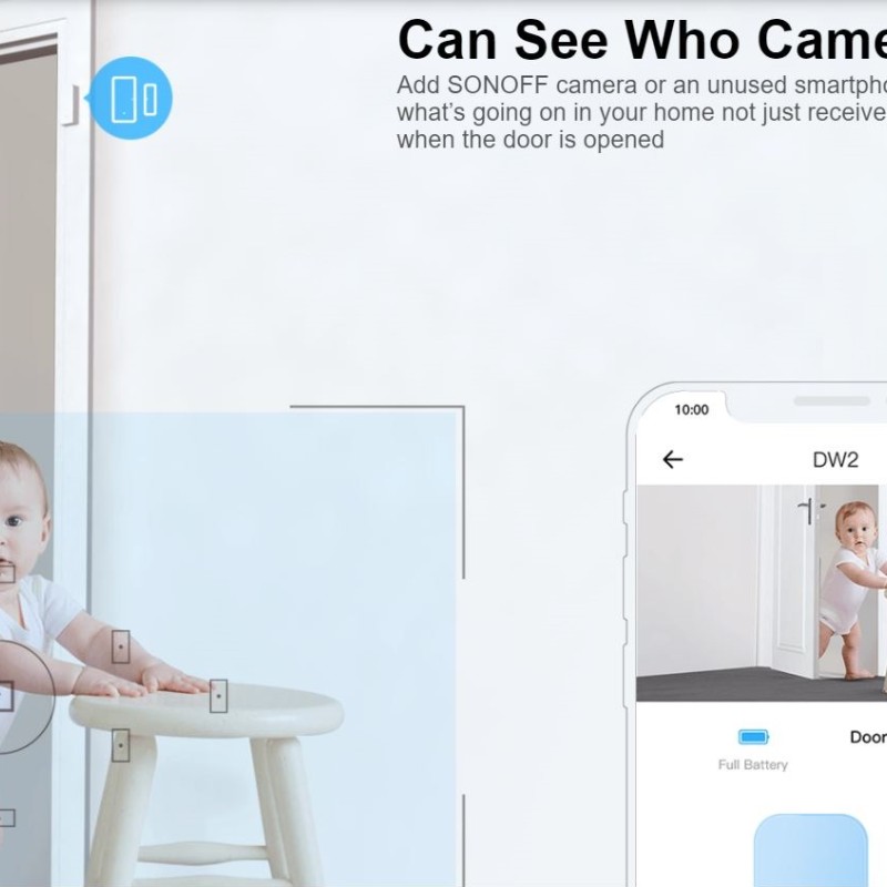 Sonoff DW2 WiFi Door & Window Alarm Sensor