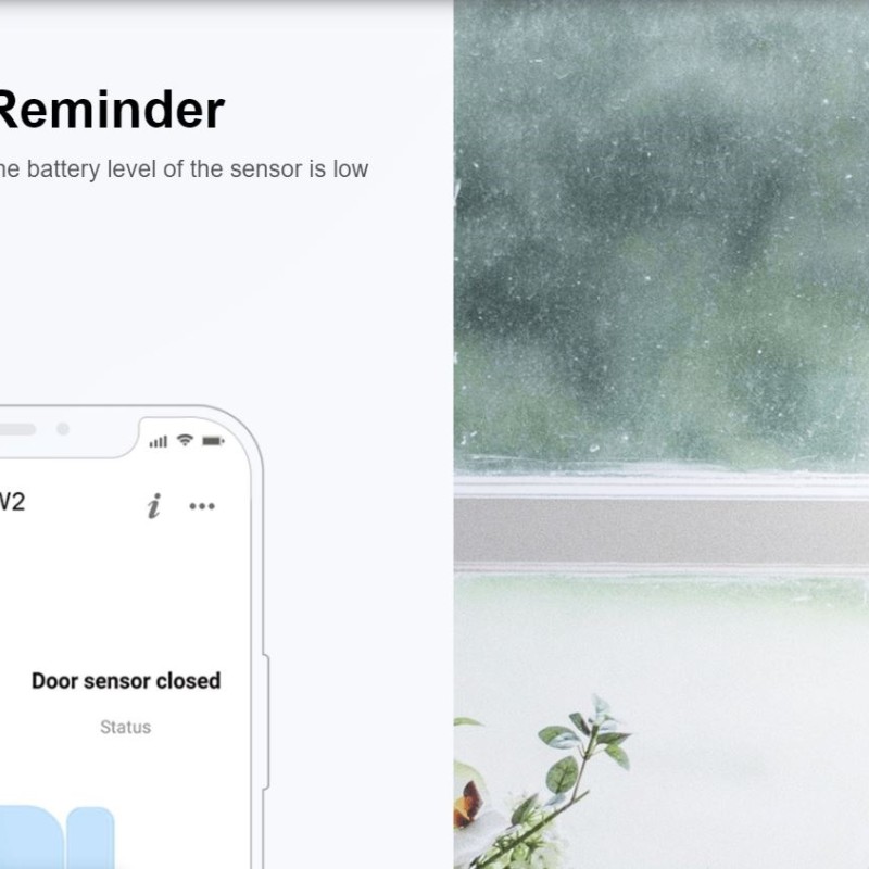 Sonoff DW2 WiFi Door & Window Alarm Sensor