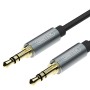 Unitek Y-C930ABK 3.5mm to 3.5mm Audio Cable 5.0m Gold Plated Black/Grey