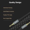 Unitek Y-C930ABK 3.5mm to 3.5mm Audio Cable 5.0m Gold Plated Black/Grey