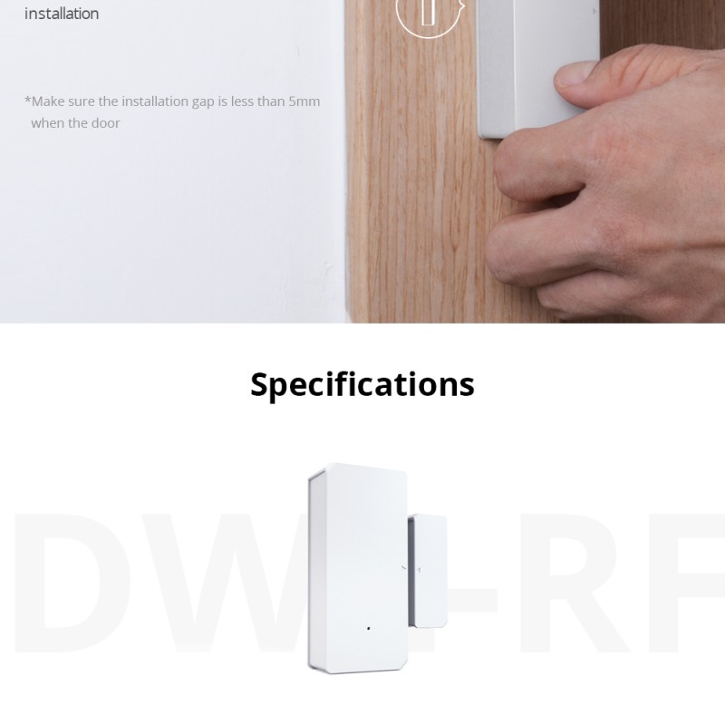 Sonoff DW2 RF Door & Window Alarm Sensor