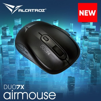 Alcatroz Airmouse Duo 7X Wireless/BT Mouse Black