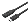 Unitek C14086BK USB3.2 USB-C Male to USB-C Female Extension Cable PD100W 50cm