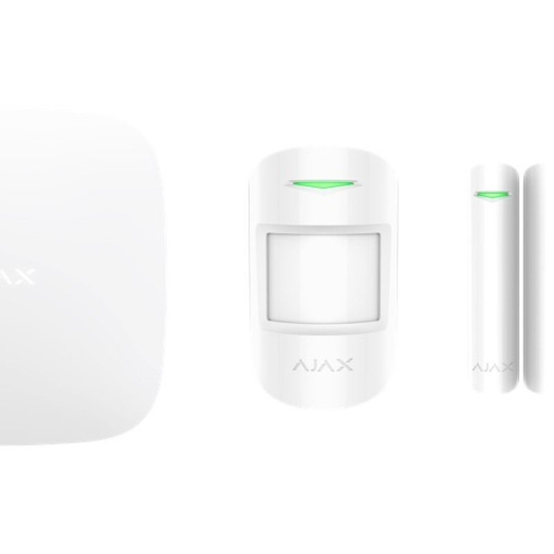AJAX TCP-IP/GSM Alarm Hub White Starter Kit