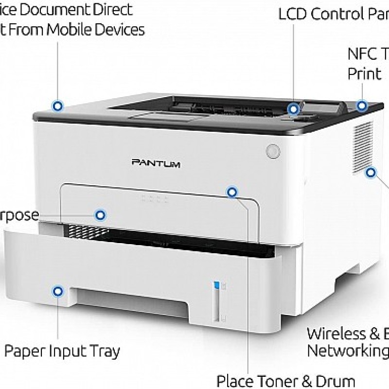 Pantum P3305DW Fast Speed MPS Laser Printer WiFi/Duplex