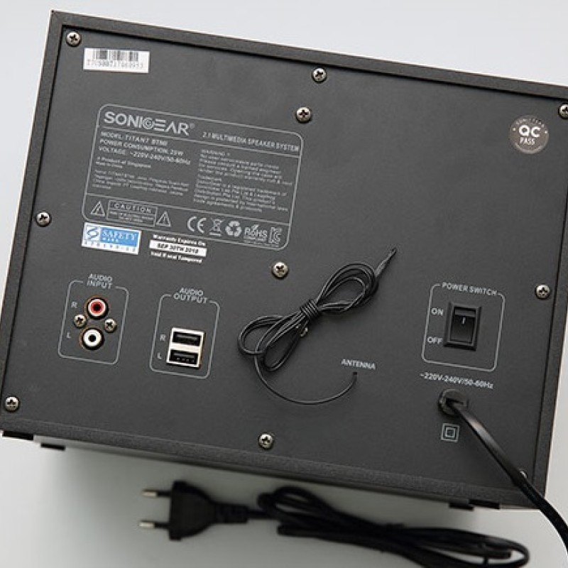 SonicGear Titan7 PRO 2.1 PC Speakers BT/USB/FM/LED 50W