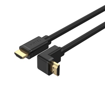 Unitek Y-C1008 HDMI Right Angle 4K/HDR Cable 270 Degrees 2m