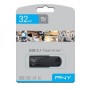 PNY Flash Drive Attache 4 USB 3.1 Stick 32GB Capless Slider Black FD32GATT431KK