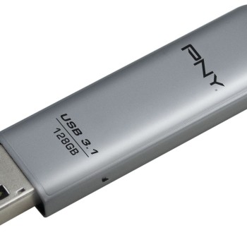 PNY Flash Drive Elite Steel USB 3.1 Stick 128GB Capless Slider Black FD128ESTEEL31G PNY Flash Drive Elite Steel USB 3.1 Stick 128GB Capless Slider Black FD128ESTEEL31G