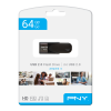 PNY Flash Drive Attache 4 USB 2.0 Stick 64GB Capless Slider Black FD64GATT4