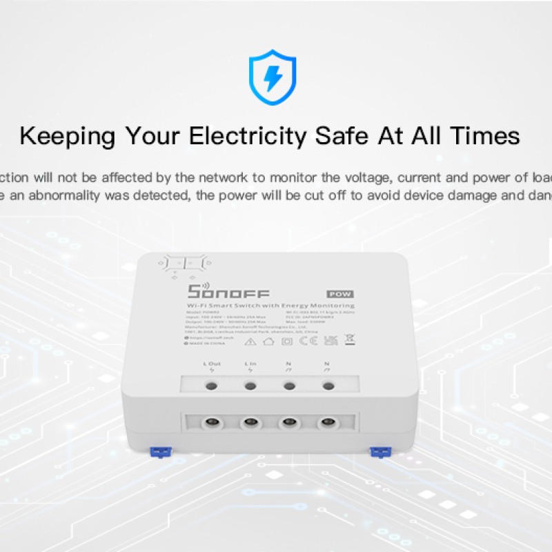 Sonoff Pow R3 25A WiFi Smart Switch