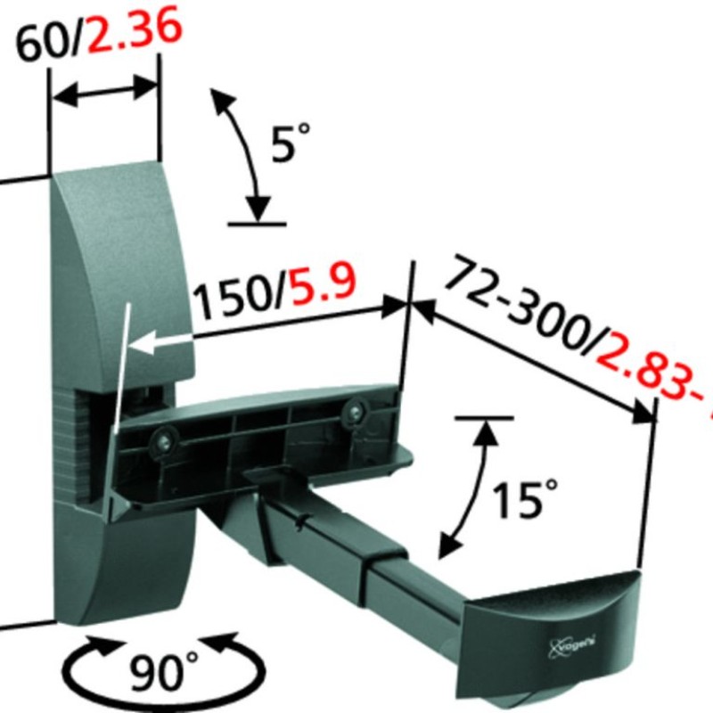 Vogels VLB200 Loudspeaker Wall Supports (Set of 2)