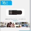 PNY Flash Drive Attache 4 USB 2.0 Stick 16GB Capless Slider Black FD16GATT4