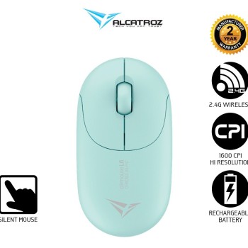 Alcatroz Airmouse L6 Chroma Rechargeable Wireless Mouse Mint