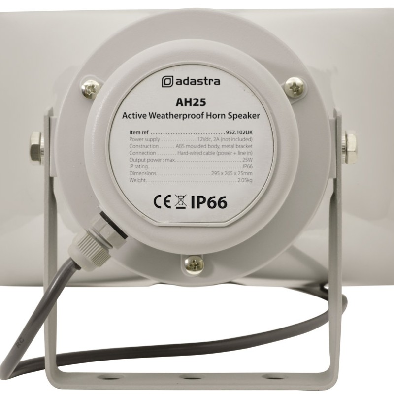 Adastra AH25 Active Weatherproof Horn Speaker 25W 952.102UK (8ohm)