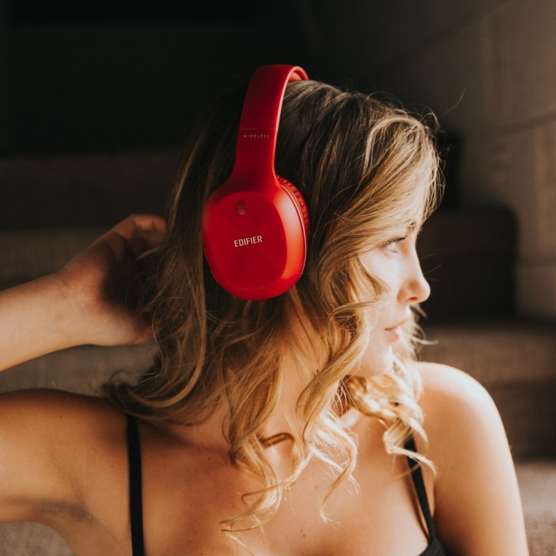 Edifier W800BT PLUS Bluetooth Headphones Red