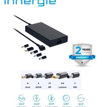 Innergie 180G Laptop Power Adapter 180W UK With 5 Laptop Tips