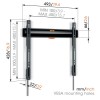 Vogels TVM3403 Fixed TV Wall Mount 32-77'' Black