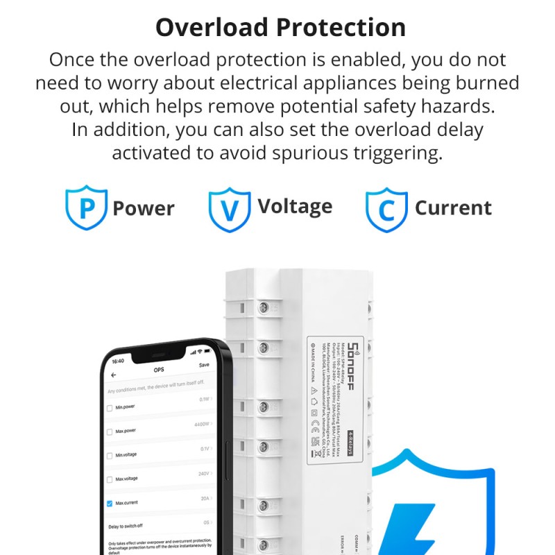 Sonoff SPM-Main Wifi Smart Stackable Power Meter