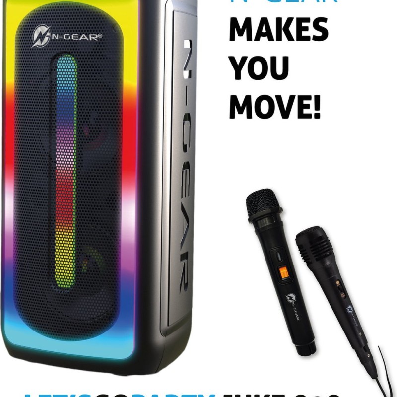 N-Gear JUKE 808 LGP Portable Karaoke Speaker with Lights