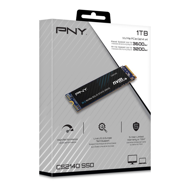 PNY SSD M.2 NVMe PCIe Gen4 1TB CS2140