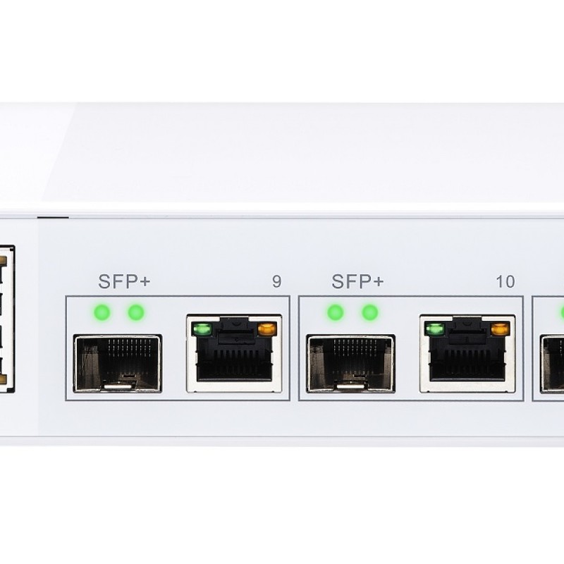 QNAP 12-Port 10GbE Managed Switch with 4x 10GbE SFP+/RJ45 Combo Ports & 8x 1GbE RJ45 Ports QSW-M408-4C