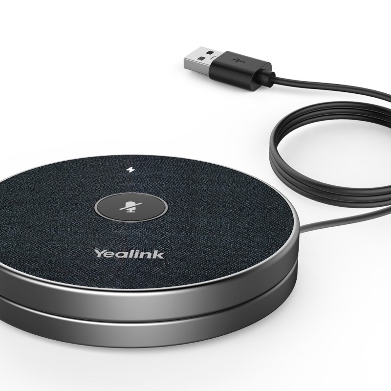 Yealink Conferencing Microphone Wireless Desktop 360° 6m Voice Pickup for UVC84, MeetingBar, SmartVision40 VCM36-W