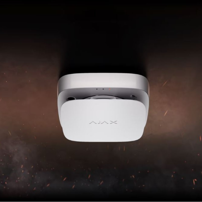 AJAX Sensor FireProtect 2 RB White (Heat/Smoke/CO) Replaceable Battery