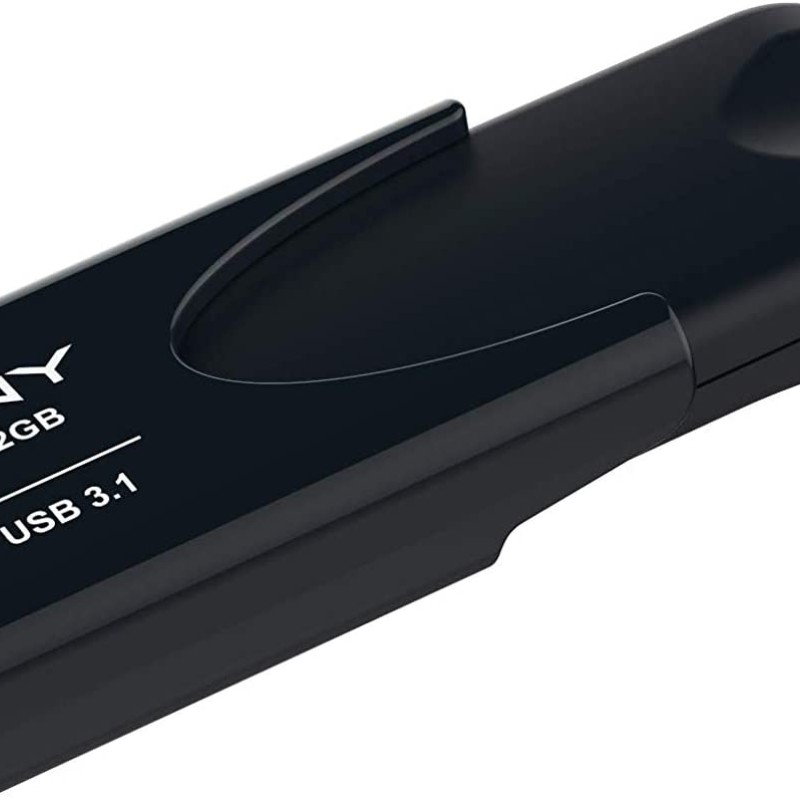PNY Flash Drive Attache 4 USB 3.1 Stick 512GB Capless Slider Black FD512ATT431KK