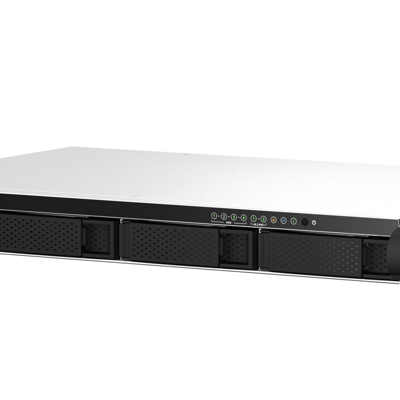 QNAP NAS 4-Bay Rackmount Intel Quad-Core, 8GB RAM, HDMI, SSD Caching & Dual 2.5GbE Ports TS-464eU