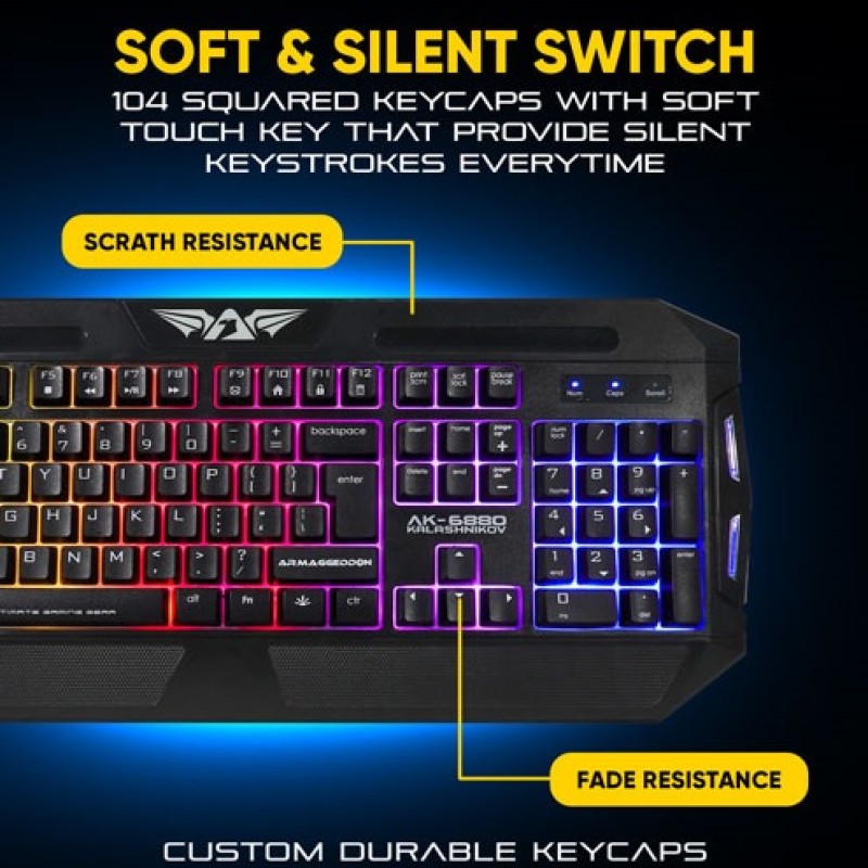 Armaggeddon AK-6880 Kalashnikov Keyboard and Mouse Gaming Kit