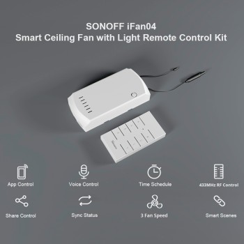 Sonoff WiFi Smart Ceiling Fan-Light Controller IFAN04 3A
